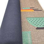 Set 2 Alfombras De Cocina Goma Antideslizante Diseño Cocina - Fliperex