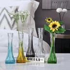 Set 2 Floreros Decorativos De Vidrio Pequeño Tonalidad Humo - Fliperex