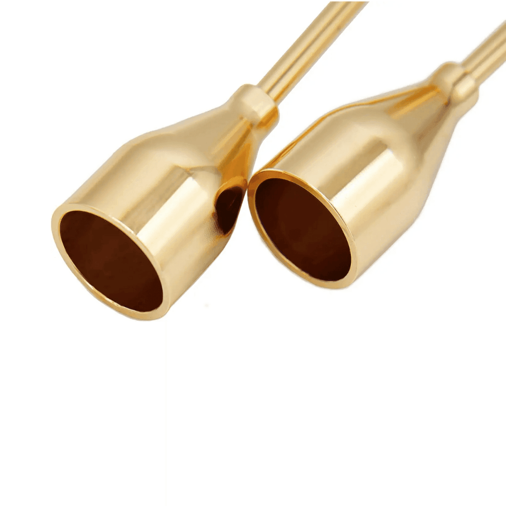 Set 3 Candelabros Porta Velas Dorado Decora Centro De Mesa - Fliperex