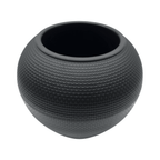 Set 2 Maceteros Plastico Redondo Ovalado Moderno Textura L - Fliperex