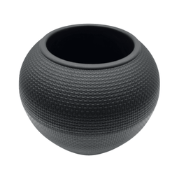 Set 2 Maceteros Plastico Redondo Ovalado Moderno Textura L - Fliperex