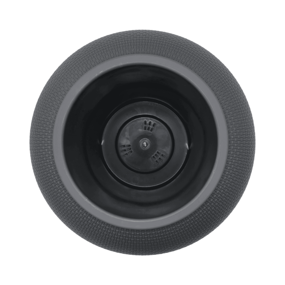 Macetero Plastico Redondo Ovalado Moderno Con Textura L - Fliperex