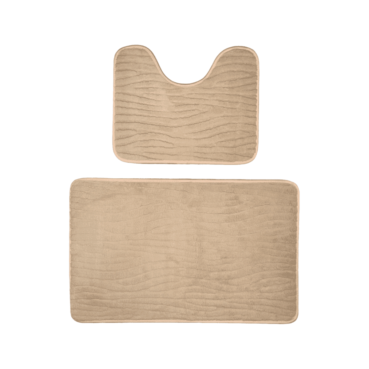 Conjunto De 3 Alfombra De Baño Suaves Absorventes Microfibra - Fliperex