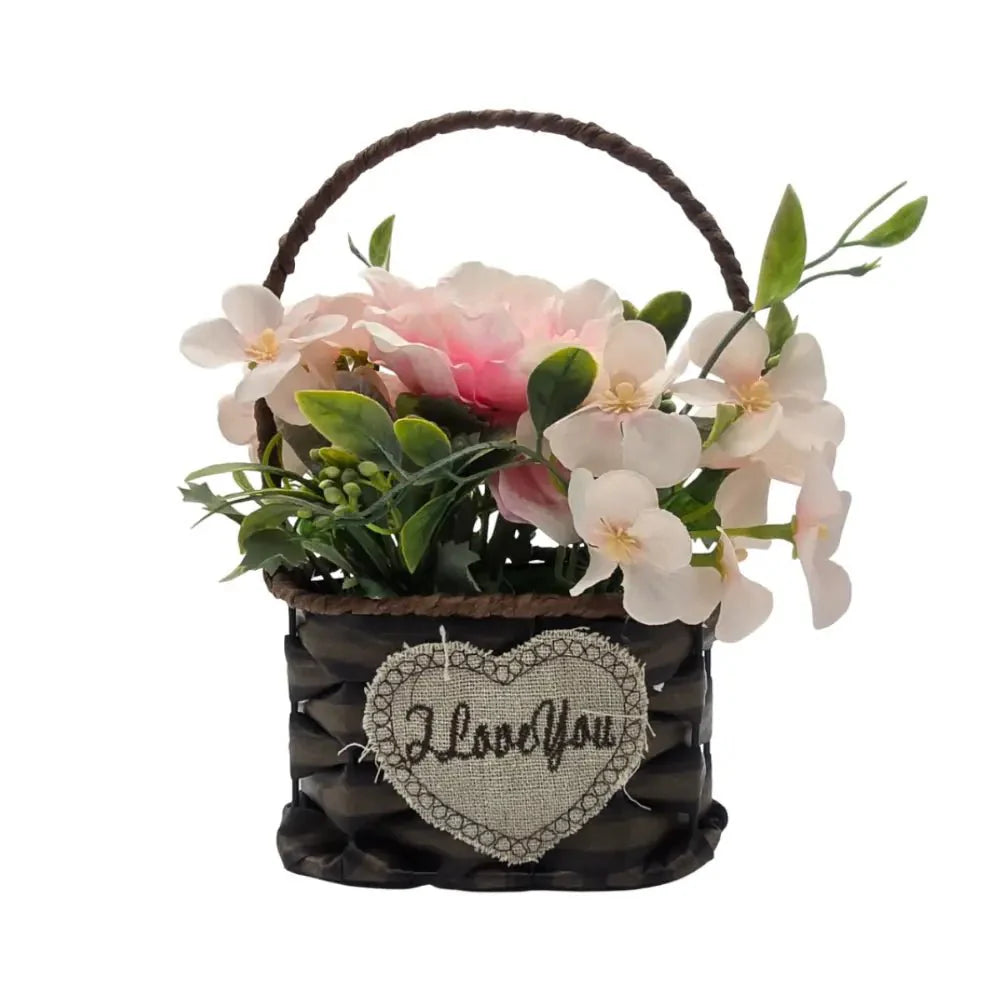 Planta Artificial Canastito Macetero Cordel Ovalado Deco - Fliperex