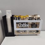 Caja De Te 4 Divisiones Con Cajones Estacion De Café Oficina - Fliperex