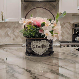 Planta Artificial Canastito Macetero Cordel Ovalado Deco - Fliperex