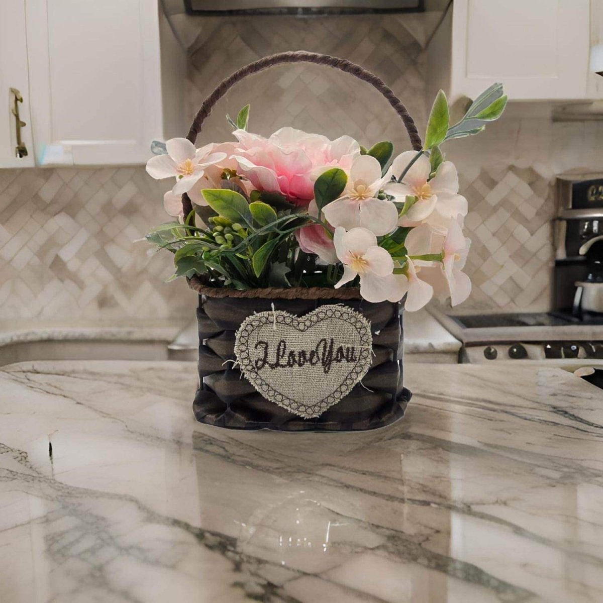 Planta Artificial Canastito Macetero Cordel Ovalado Deco - Fliperex