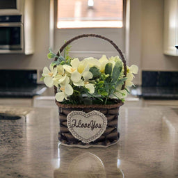 Planta Artificial Canastito Macetero Cordel Ovalado Deco - Fliperex