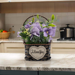 Planta Artificial Canastito Macetero Cordel Ovalado Deco - Fliperex