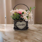 Planta Artificial Canastito Macetero Cordel Ovalado Deco - Fliperex