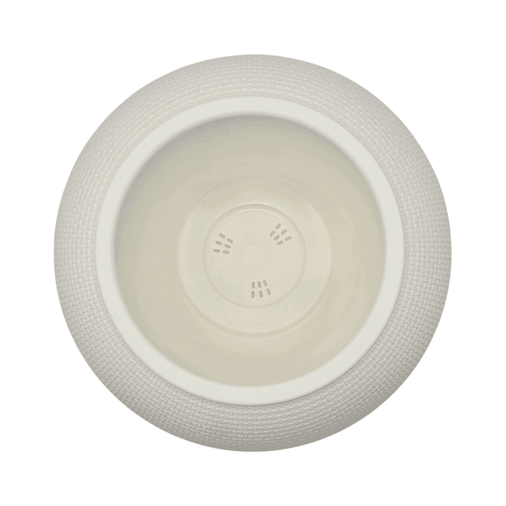 Set 2 Maceteros Plastico Redondo Ovalado Moderno Textura S - Fliperex