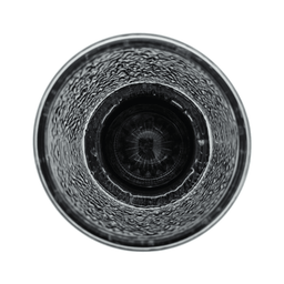 Florero Decorativo De Vidrio Oscuro Diseño Base de Madera - Fliperex