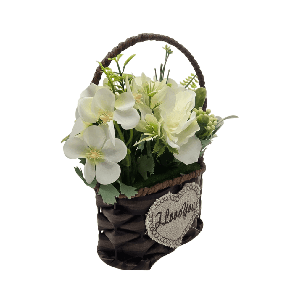 Planta Artificial Canastito Macetero Cordel Ovalado Deco - Fliperex