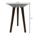 Mesa De Centro Redonda Blanca Mesa Lateral Auxiliar Living - Fliperex