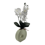 Planta Artificial Orquidea Decorativa Macetero De Ceramica M - Fliperex