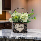 Planta Artificial Canastito Macetero Cordel Ovalado Deco - Fliperex