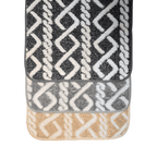 Alfombra De Baño Piso Extra Suave y Absorbente Diseño Trenza - Fliperex