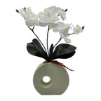 Planta Artificial Orquidea Decorativa Macetero De Ceramica M - Fliperex
