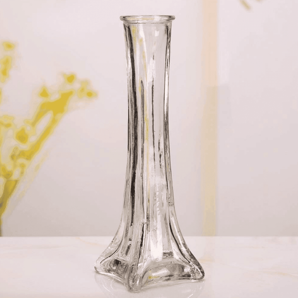 Florero Decorativo De Vidrio Cristal Pequeño Transparente - Fliperex