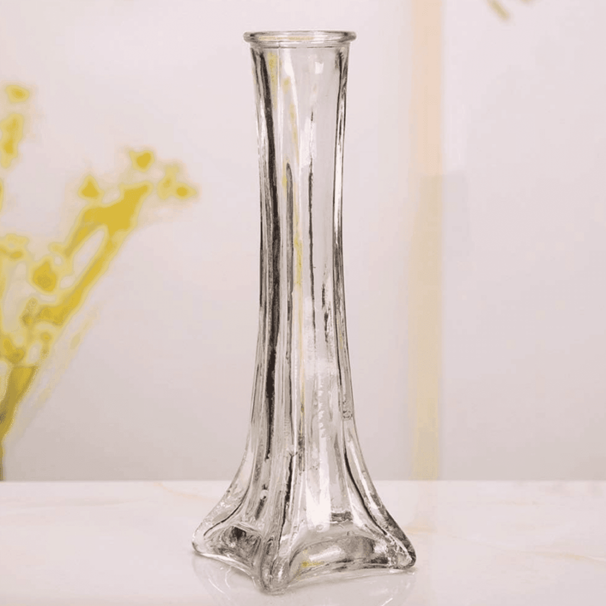 Florero Decorativo De Vidrio Cristal Pequeño Transparente - Fliperex