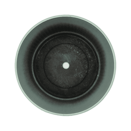 Macetero Plastico Redondo Bajo Premium Verde Base Dorado - Fliperex