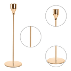 Set 3 Candelabros Porta Velas Dorado Decora Centro De Mesa - Fliperex