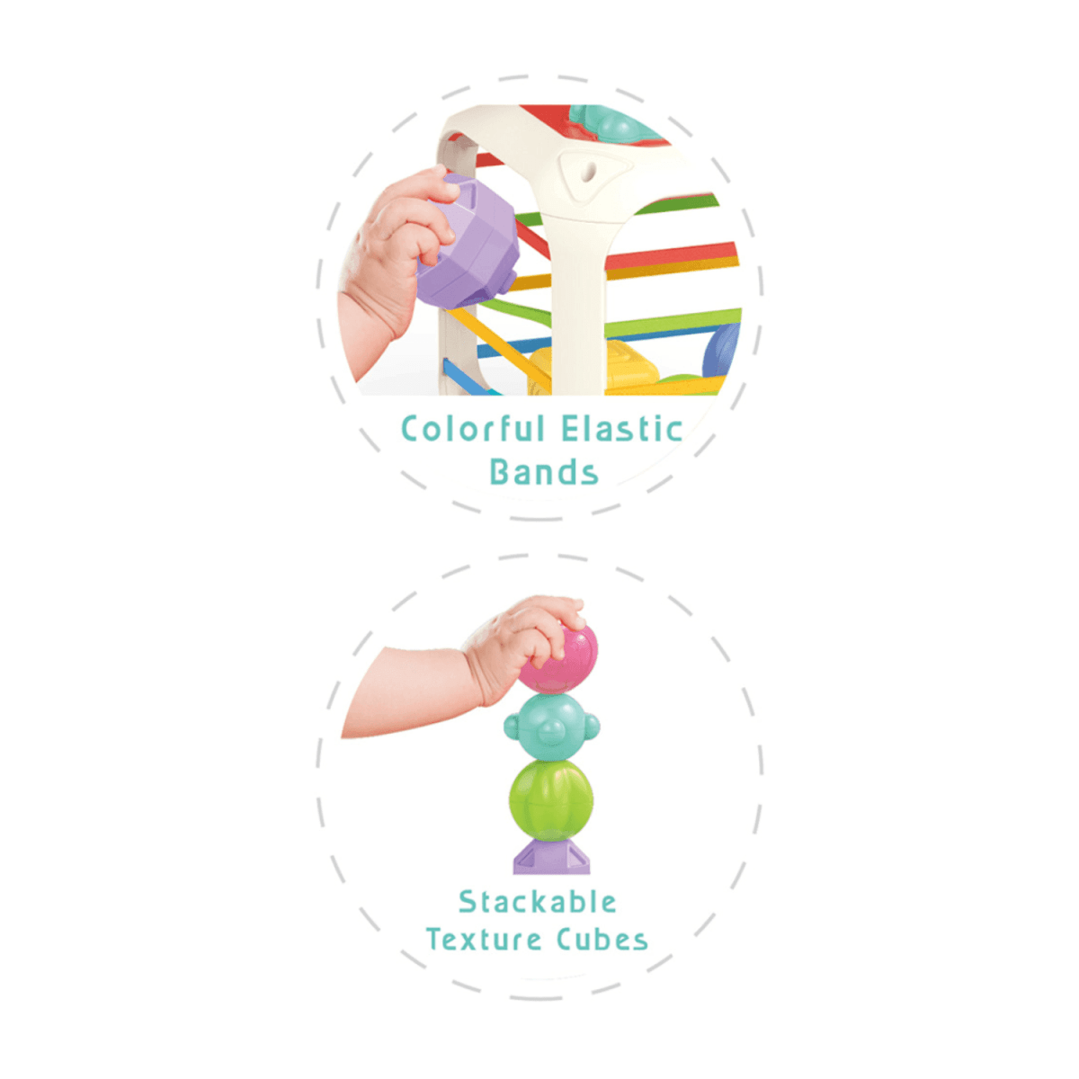 Cubo Sensorial De Clasificacion Creativo Educativo Bebe - Fliperex