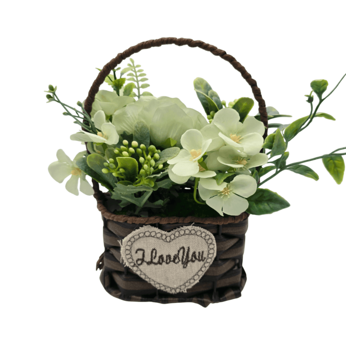 Planta Artificial Canastito Macetero Cordel Ovalado Deco - Fliperex