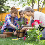 Macetero De Madera Tipo Barril Para Jardin Terraza Planta L