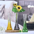 Florero Decorativo De Vidrio Cristal Pequeño Transparente - Fliperex