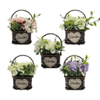 Planta Artificial Canastito Macetero Cordel Ovalado Deco - Fliperex