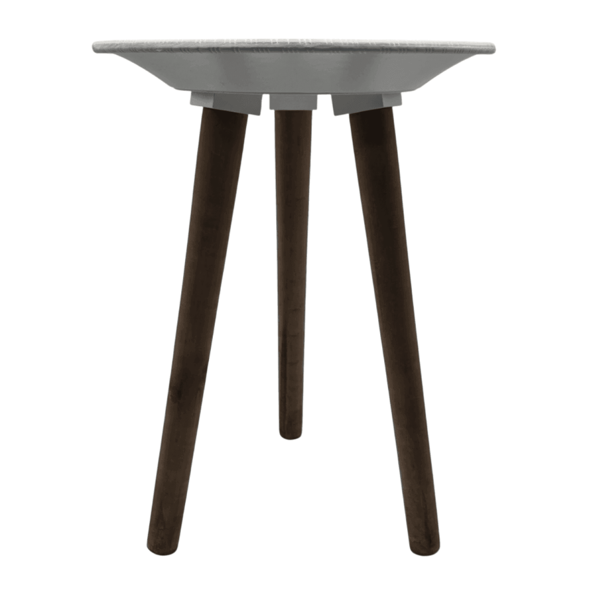 Mesa De Centro Redonda Blanca Mesa Lateral Auxiliar Living - Fliperex