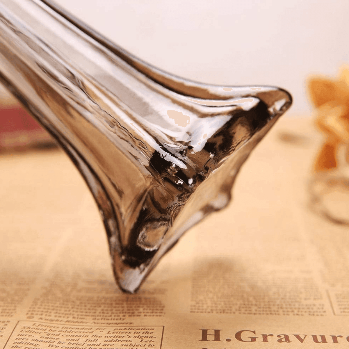 Set 2 Floreros Decorativos De Vidrio Pequeño Tonalidad Humo - Fliperex