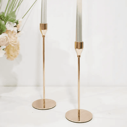 Set 3 Candelabros Porta Velas Dorado Decora Centro De Mesa - Fliperex