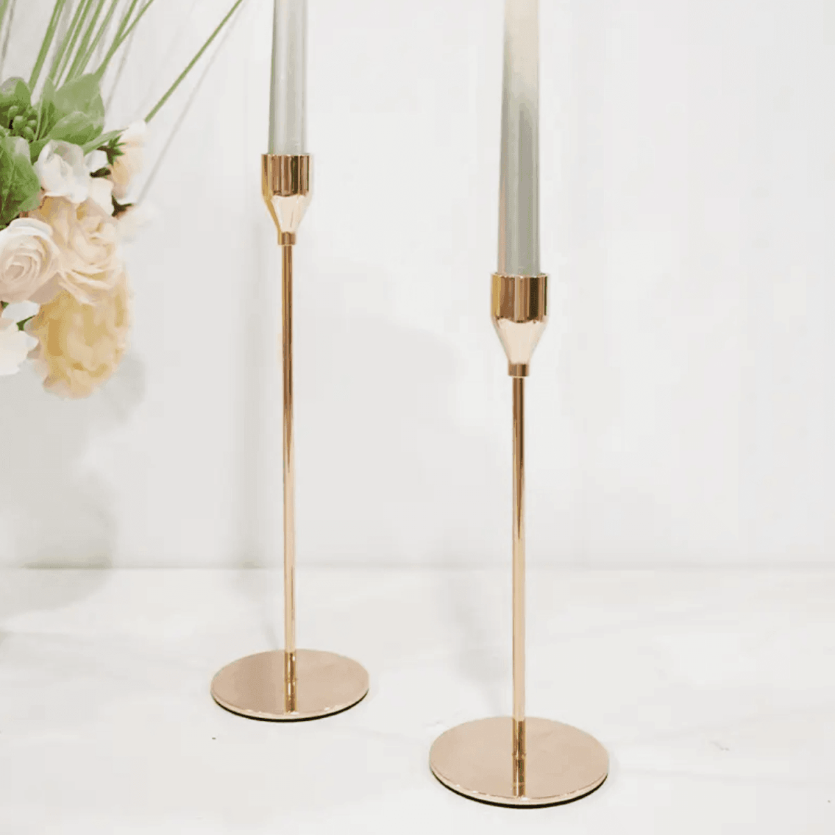 Set 3 Candelabros Porta Velas Dorado Decora Centro De Mesa - Fliperex