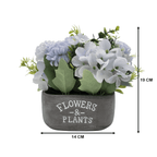 Planta Artifiical Macetero De Cemento Flowers And Plants - Fliperex