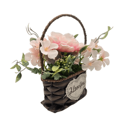 Planta Artificial Canastito Macetero Cordel Ovalado Deco - Fliperex