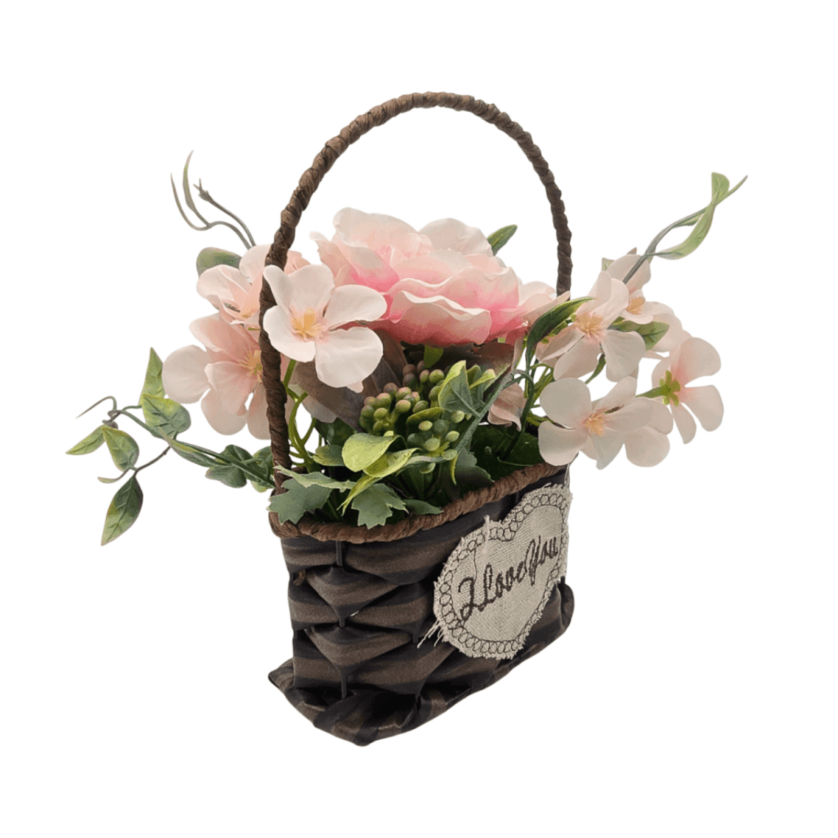 Planta Artificial Canastito Macetero Cordel Ovalado Deco - Fliperex