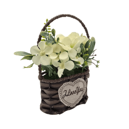 Planta Artificial Canastito Macetero Cordel Ovalado Deco - Fliperex