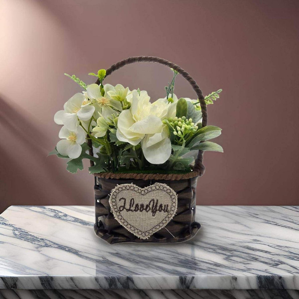 Planta Artificial Canastito Macetero Cordel Ovalado Deco - Fliperex