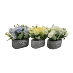 Planta Artifiical Macetero De Cemento Flowers And Plants - Fliperex
