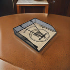 Servilletero Porta Servilletas Metal y Madera Diseño Bistro - Fliperex