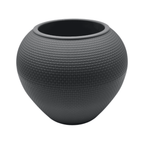 Set 2 Maceteros Plastico Redondo Ovalado Moderno Textura S - Fliperex