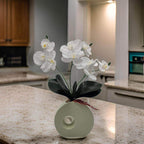 Planta Artificial Orquidea Decorativa Macetero De Ceramica M - Fliperex