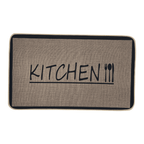 Set 2 Alfombras De Cocina Goma Antideslizante Diseño Kitchen - Fliperex