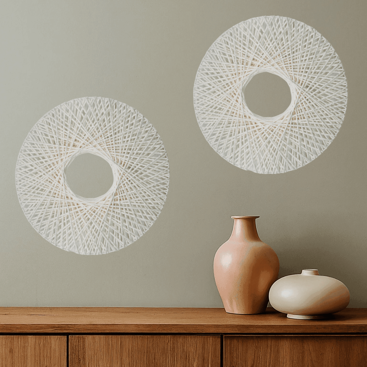 Circulo De Decoracion Colgante Hecho A Mano Living Terraza P - Fliperex