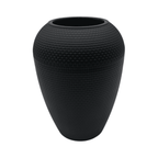 Set 2 Maceteros Plastico Redondo Ovalado Moderno Textura M - Fliperex