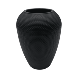 Set 2 Maceteros Plastico Redondo Ovalado Moderno Textura M - Fliperex