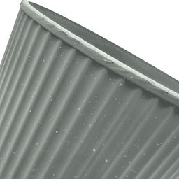 Macetero Plastico Redondo Bajo Premium Verde Base Dorado - Fliperex