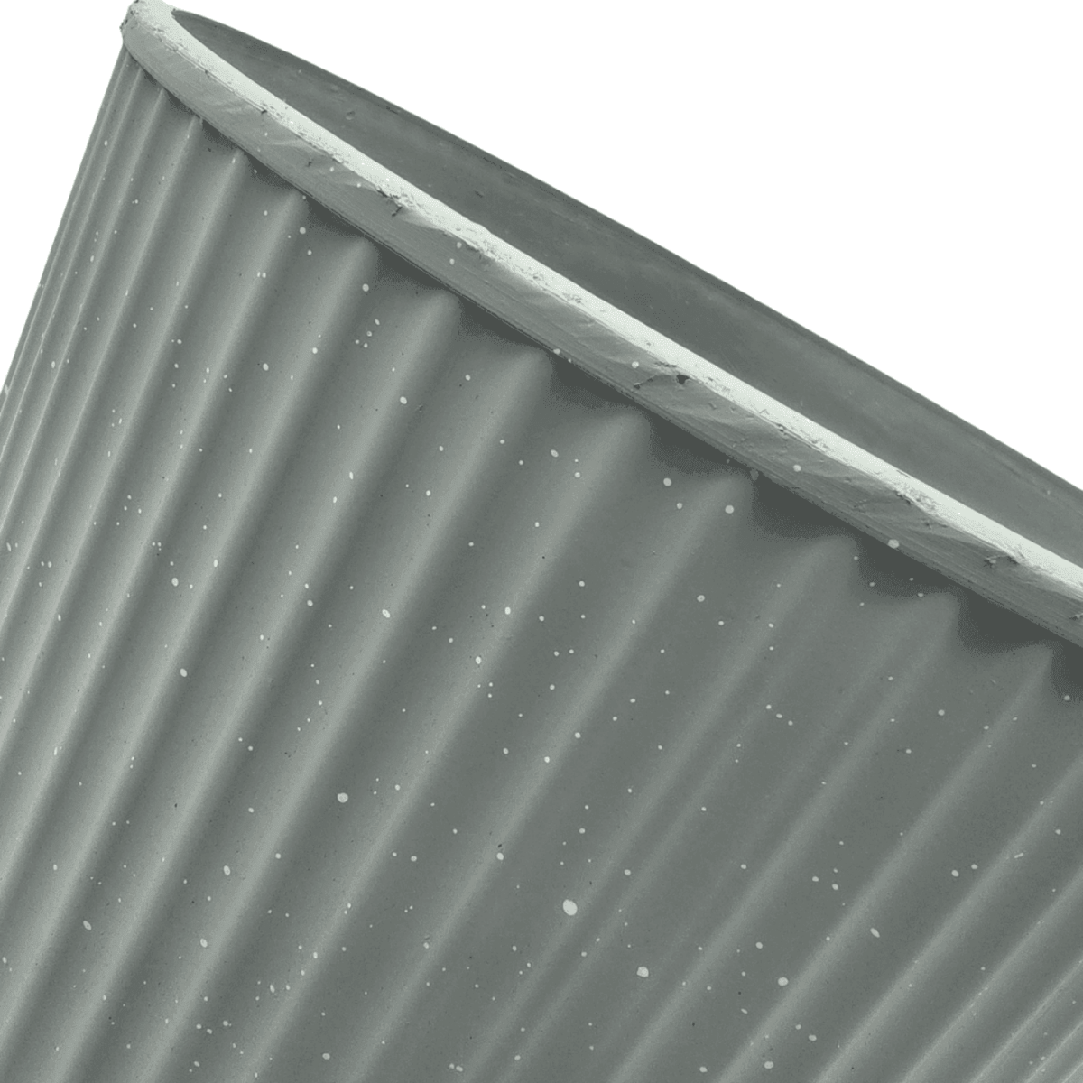 Macetero Plastico Redondo Bajo Premium Verde Base Dorado - Fliperex